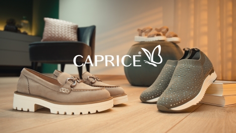 Wortmann-Tochter Caprice wirbt erstmals im Fernsehen - Die Wortmann-Tochter Caprice wird erstmals im TV werblich aktiv - Ausschnitt aus dem Spot - Abb.: Caprice